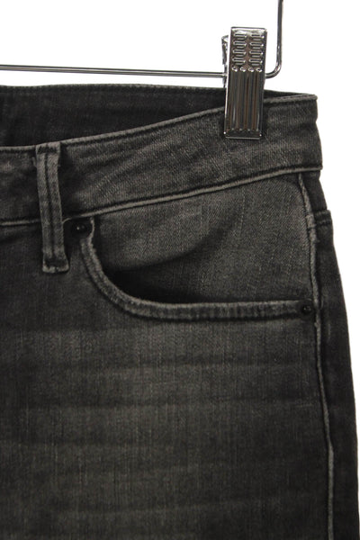 Hudson Womens Bermuda Shorts Gray Button Cotton Lyocell Elastane Size 25