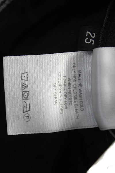 Hudson Womens Bermuda Shorts Gray Button Cotton Lyocell Elastane Size 25