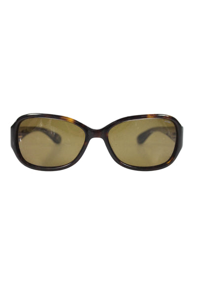 Marc By Marc Jacobs Womens MMJ 022 Polarized Oval Sunglasses Brown