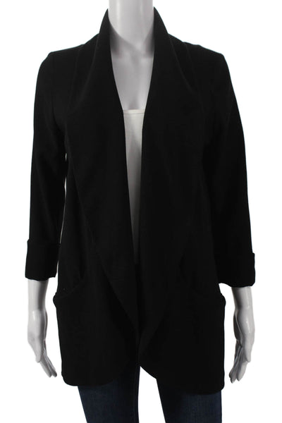 Wilfred Womens Black Basic Jacket Open Front Long Sleeve Size 4