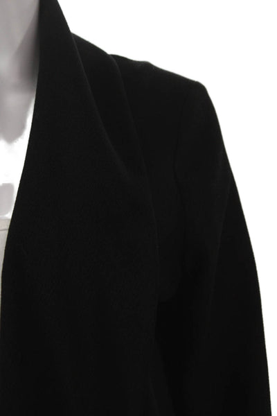 Wilfred Womens Black Basic Jacket Open Front Long Sleeve Size 4