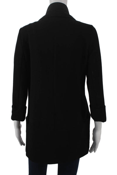 Wilfred Womens Black Basic Jacket Open Front Long Sleeve Size 4