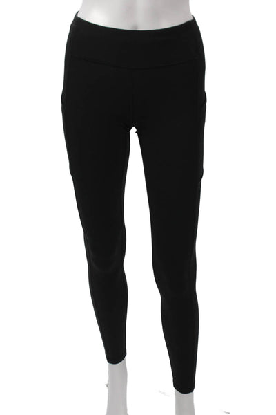 Lululemon Womens Black Compression Leggings Nylon Solid Sports Size 4