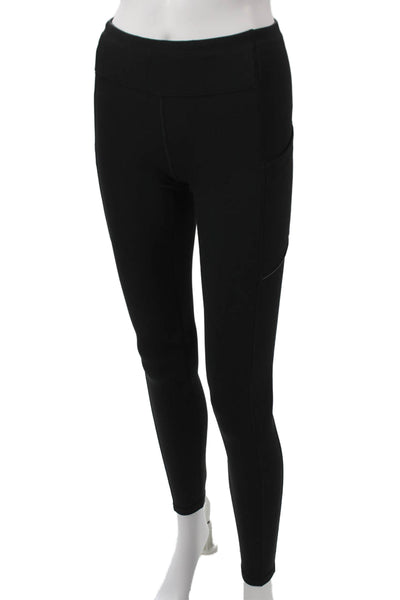 Lululemon Womens Black Compression Leggings Nylon Solid Sports Size 4