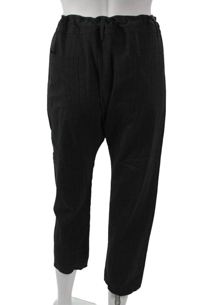 Nili Lotan Womens Cropped Striped Wool Drawstring Pants Size 6