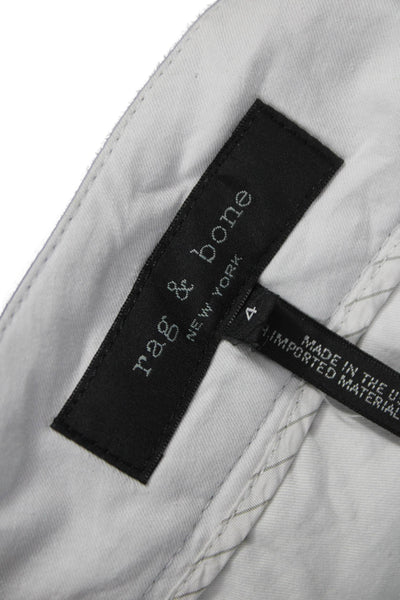 Rag & Bone Womens Black Dress Pants Zip 82% Triacetate Size 4