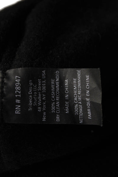 Nili Lotan Womens Black Cashmere Drawstring Sweatpants Size S