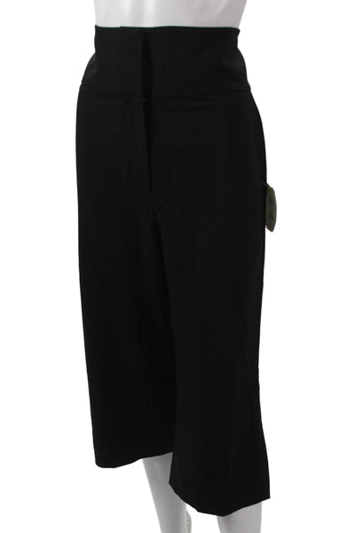 JI OH Women Cropped Black Pants Hook & Eye Size 10