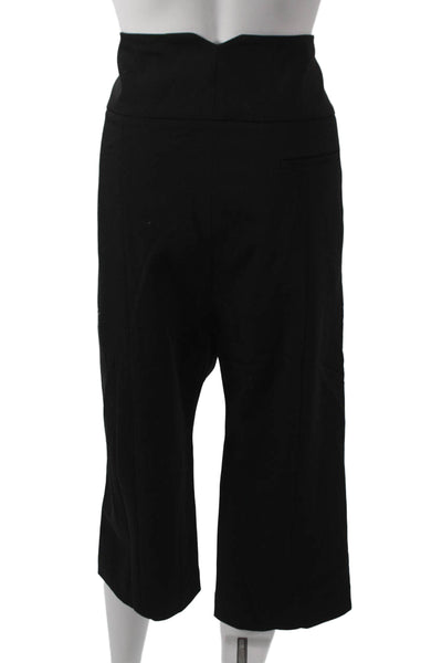 JI OH Women Cropped Black Pants Hook & Eye Size 10