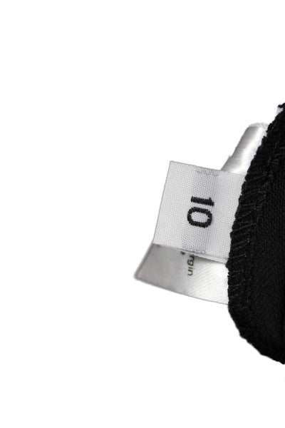 JI OH Women Cropped Black Pants Hook & Eye Size 10