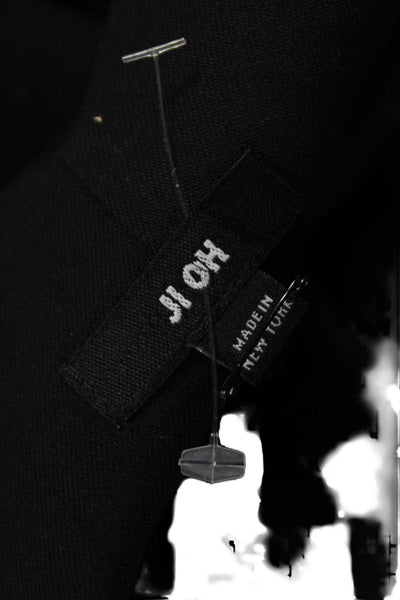 JI OH Women Cropped Black Pants Hook & Eye Size 10