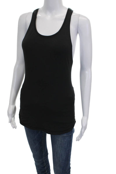 Lululemon Women Basic Sleeveless Tank Black Nylon Scoop Neck Size 4