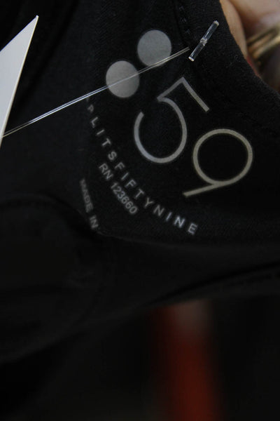 Splits 59 Women Basic Scoop Neck Tank Black Size S
