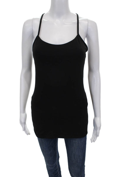 Lululemon Women Black Polyester Scoop Neck Camisole Sleeveless Size 6