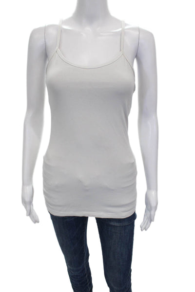 Lululemon Womens Basic Tank Scoop Neck White Nylon Sleeveless Size 6