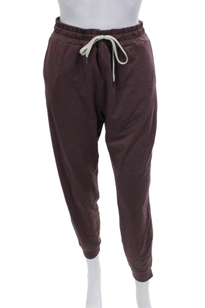 Vuori Womens Jogger Pants Brown Drawstring 89% Recycled Polyester Size M