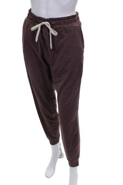 Vuori Womens Jogger Pants Brown Drawstring 89% Recycled Polyester Size M