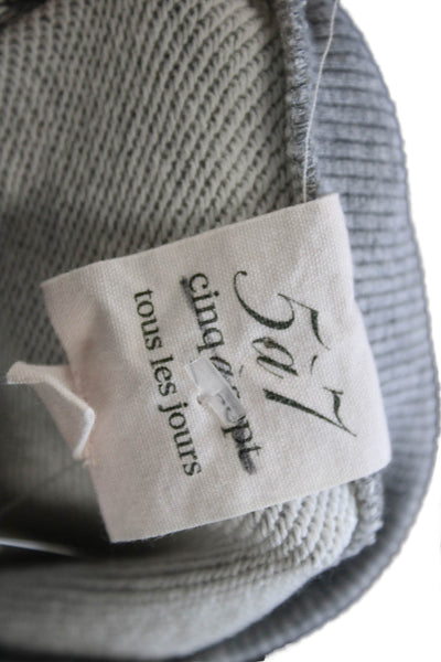 Cinq A Sept Womens Sweater Dress Gray Cotton Crew Neck Long Sleeve Size XS