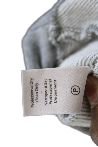 Cinq A Sept Womens Sweater Dress Gray Cotton Crew Neck Long Sleeve Size XS