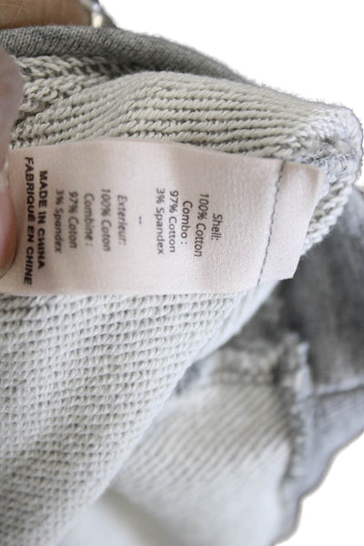 Cinq A Sept Womens Sweater Dress Gray Cotton Crew Neck Long Sleeve Size XS