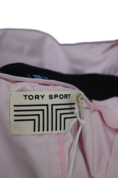 Tory Sport Womens Bomber Jacket Pink Zip Nylon Long Sleeve Size XS