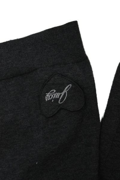 Juicy Couture Childrens Girls Argyle Print Cardigan Sweater Grey Pink Size 14