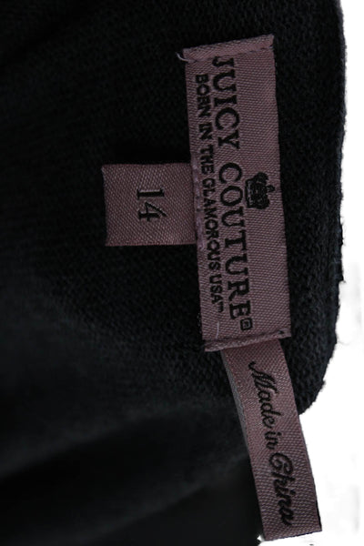 Juicy Couture Childrens Girls Argyle Print Cardigan Sweater Grey Pink Size 14