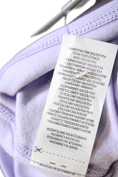 RLX Ralph Lauren Womens Purple Mock Neck Zip Pullover Long Sleeve Size XS
