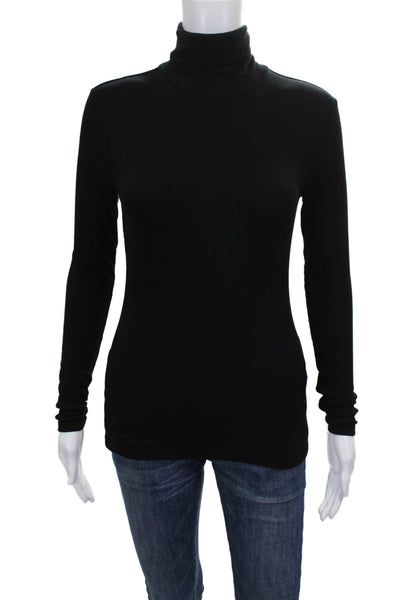 Lauren Ralph Lauren Women Black Turtleneck Long Sleeve T-Shirt Size XS