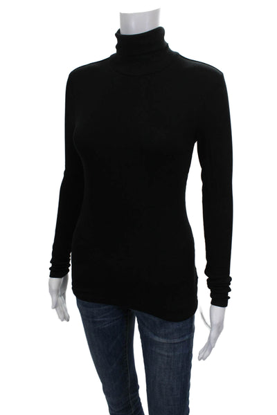 Lauren Ralph Lauren Women Black Turtleneck Long Sleeve T-Shirt Size XS