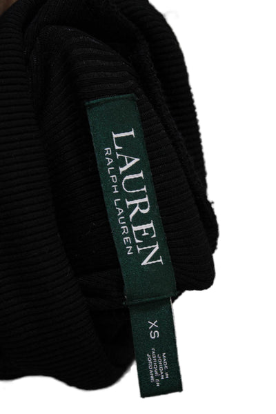 Lauren Ralph Lauren Women Black Turtleneck Long Sleeve T-Shirt Size XS