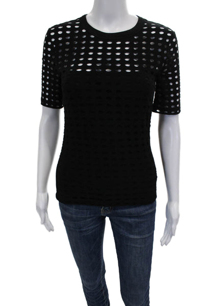 T Alexander Wang Womens Black Basic T-Shirt Size XS