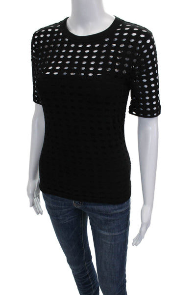 T Alexander Wang Womens Black Basic T-Shirt Size XS