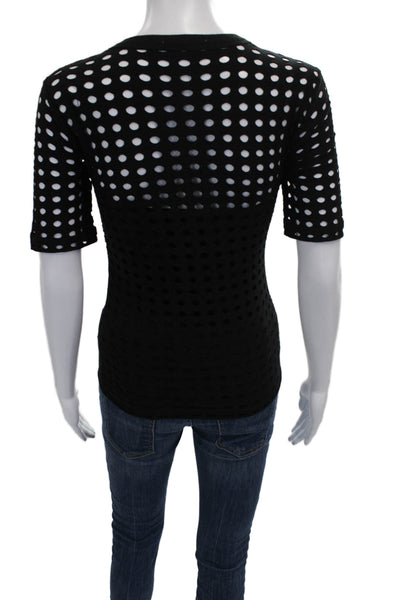 T Alexander Wang Womens Black Basic T-Shirt Size XS