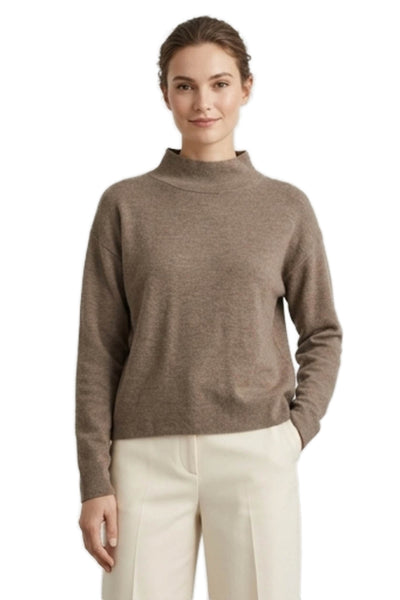 Quince Womens Brown Viscose Turtleneck Sweater Size XS