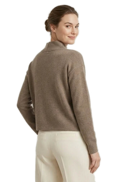 Quince Womens Brown Viscose Turtleneck Sweater Size XS