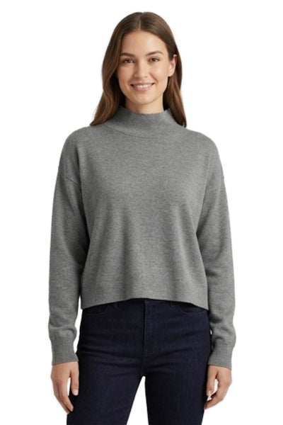 Quince Women Gray Viscose Turtleneck Sweater Long Sleeve Size XS