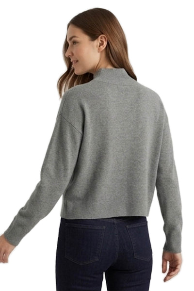 Quince Women Gray Viscose Turtleneck Sweater Long Sleeve Size XS