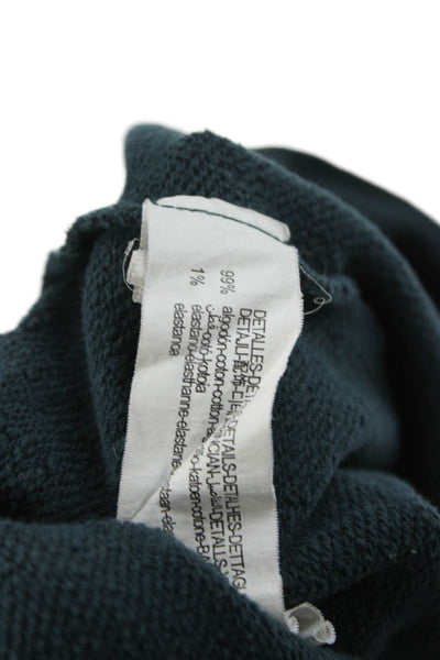 Zara Womens Green Cotton Solid Sweatshirt Size L