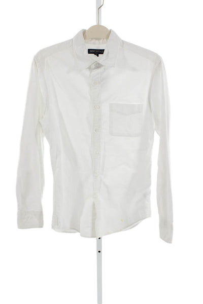 J Crew Womens Cotton White Long Sleeve Shirt Size S