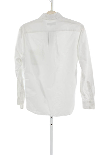 J Crew Womens Cotton White Long Sleeve Shirt Size S