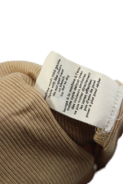 Donni Womens Basic Brown Sleeveless Scoop Neck Tank Size XS