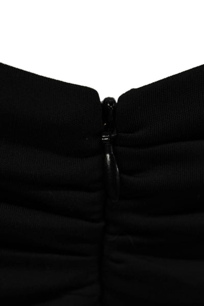Nadine Merabi Women Jumpsuit Black V-Neck Long Sleeve Polyester Size 4