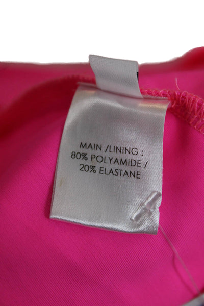 Alex Perry Women Bodycon Dress Pink Sweetheart Sleeveless Short Zip Size 6