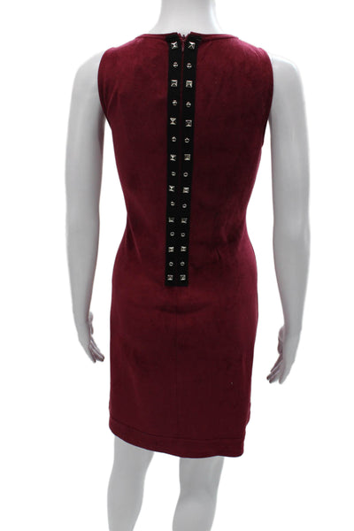 Ellie Kai Womens Red V Neck Sheath Dress Sleeveless Short Polyester Size 4