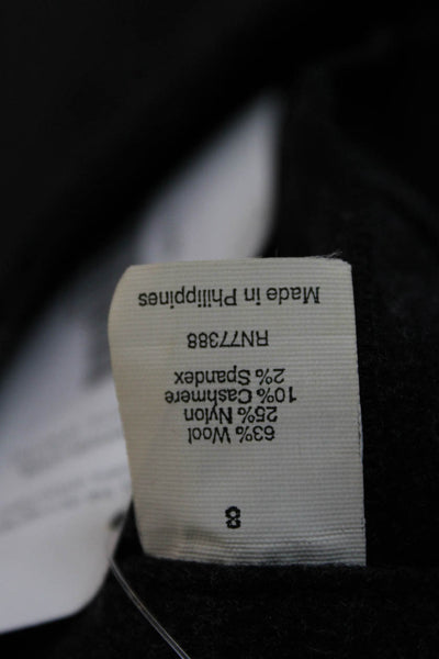 J Crew Womens Wool Gray Pants Size 8