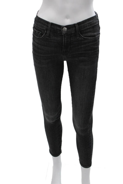 Frame Womens Jeans Gray Low Rise Denim Size 26