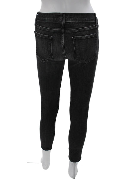 Frame Womens Jeans Gray Low Rise Denim Size 26