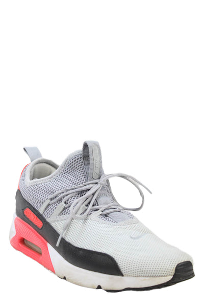 Nike Mens Air Max Slip On Sneakers Shoes Gray Red Size 10.5