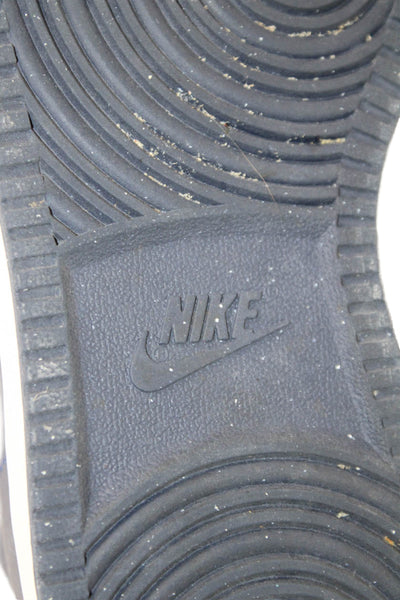 Nike Mens Air Force High Top Lace Up Sneakers Shoes Blue White Size 11